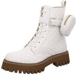 ara Damen Amsterdam Stiefelette, Weiss-Taupe, 37 EU von ARA