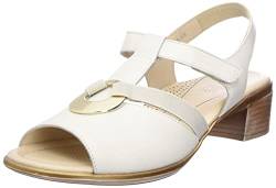 ara Damen Lugano Sandal, Cream, 38.5 EU Weit von ARA