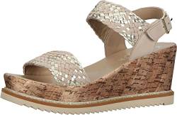 ara Damen Parma Sandal, Sand,Platin-Multi, 41 EU von ARA