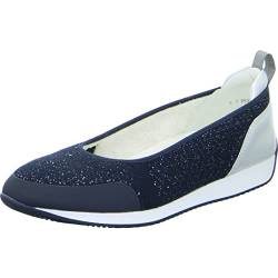 ara Damen Porto Ballerinas, BLAU,BLAU-Silber/Silber, 42.5 EU von ARA