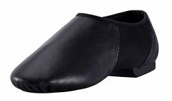 ARCLIBER Leder Jazz Schuh Damen Herren Slipper, Schwarz, 36.5 von ARCLIBER