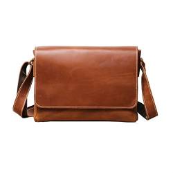 ARDEMA Herren Leder Hüfttaschen Umhängetaschen Rindsleder Gepäcktaschen Messenger Bags Lässige Tagesrucksäcke Laptoptaschen von ARDEMA