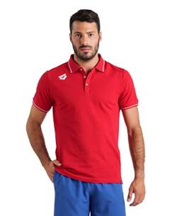 ARENA Team Unisex-Poloshirt Aus Baumwolle Solid Polo Shirt Rot L von ARENA