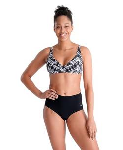 Arena Bodylift Damen Emma B-Cup Bikini Zweiteiliger Shaping Badeanzug Set Bauchweg Badeanzug Schwarz Multi/Schwarz, Schwarz Multi/Schwarz, 42 von ARENA