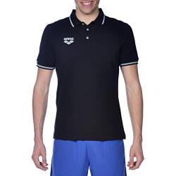 Arena Herren Team Line Short Sleeve Polo Shirt for Men and Women Polohemd, Black, 3XL von ARENA