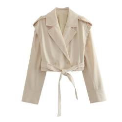 ARESU 2023 Herbst-Hot-Girl-Design, abnehmbare kurze Jacke + Minirock mit hoher Taille, zweiteiliges Set für Damen – Oberteile – XS von ARESU