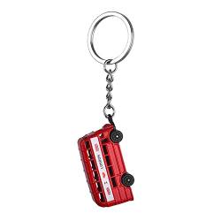 ARFUKA Schlüsselanhänger Metal I Love London Bus Autoschlüsselanhänger Schlüsselringe Schlüsselbund Keychain Geburtstaggeschenke für Damen und Herren von ARFUKA