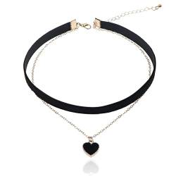 ARHZ 1 PCS choker,choker halsband,halsband frauen,Angenehm zu tragen, für jeden Anlass geeignet, für die meisten Looks geeignet(Schwarz) von ARHZ