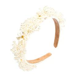 ARHZ Haarreif weiß Haarreifen perlen Mode Stirnbänder Hochzeit Haarschmuck Für Frauen Mädchen Partys von ARHZ