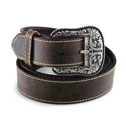 ARIAT Damen Basic Stitch Edged Belt Grtel, Braun, S von ARIAT