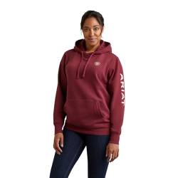 ARIAT Damen Logo Hoodie, Zinfandel, M von ARIAT