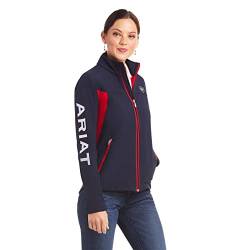 ARIAT Damen New Team Softshell Wind-und Wasserabweisende Jacke, Marineblau, M von ARIAT