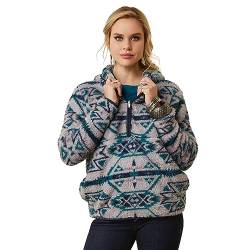 ARIAT Damen Real Berber Pullover Sweatshirt, Rocky Mountain-Aufdruck, S von ARIAT