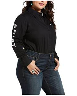 ARIAT Damen Team Kirby Stretch Shirt Hemd, Schwarz, Groß von ARIAT