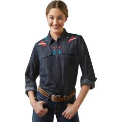 ARIAT Damen WMS Dutton SNP Ls Shrt gespült Hemd, Abgespült, M von ARIAT