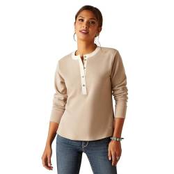 ARIAT Damen WMS Prairie Henley Ls Top Savannah Tan Hemd, XX-Large von ARIAT