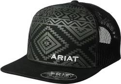 ARIAT Herren Aztekenmütze, flach, Schwarz Baseball Cap, Einheitsgröße von ARIAT