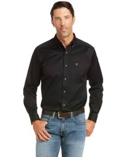 ARIAT Herren Festes Twill Hemd, Schwarz, L von ARIAT