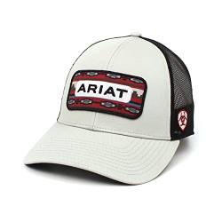 ARIAT Herren Grau Snapback Southwest Logo Patch Cap, grau, Einheitsgröße von ARIAT