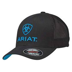 ARIAT Herren Mütze aus Netzstoff, Schwarz/Blau, schwarz, L/XL von ARIAT