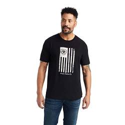 ARIAT Herren Verblasstes T-Shirt Hemd, Schwarz, L von ARIAT