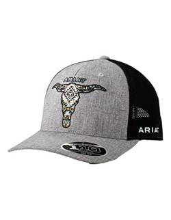 ARIAT Longhorn Grau Baseball Cap - Western Herren Trucker Hat, GRAU, Einheitsgr e von ARIAT