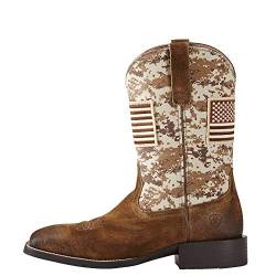 ARIAT Men's Sport Patriot Western Boot, Deer tan/Black camo Print, 42.5 EU von ARIAT