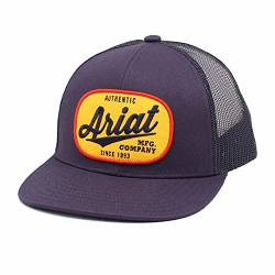 ARIAT Mens Adjustable Snapback Oval Logo Navy Mesh Back Hat von ARIAT