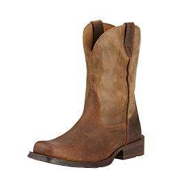 ARIAT Rambler Herren Western-Cowboystiefel mit breiter quadratischer Spitze, Braun (Bomber in ERD/Braun), 42 EU von ARIAT