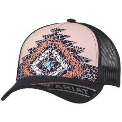 ARIAT Women’s Pink Crackle Aztec 5 Panel Adjustable Trucker Hat von ARIAT