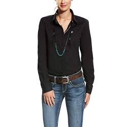 Ariat Damen Kirby Stretch Shirt - Schwarz - 1X Regulär von ARIAT