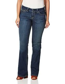 Ariat Women's R.E.A.L. Riding Mid Rise Boot Cut Jean, Spitfire, 29 Long von ARIAT