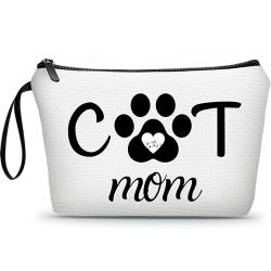 ARIOSEY Katzengeschenke für Frauen, Katzenliebhaber, Geschenke für Katzenliebhaber, Katzenliebhaber, Katzen-Mama-Geschenke, Kosmetik-Make-up-Tasche, Katzen-Themen-Geschenke für Frauen, Geschenke für von ARIOSEY