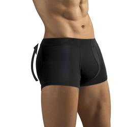 ARIUS Boxer-Unterhose mit Füllung in der hinteren - erweitert das Volumen und die Größe vom Gesäß - Men’s Padded Buttocks - Men's Shapewear - Push UP Herren (M) von ARIUS