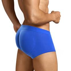 ARIUS Boxershorts mit Po-Polsterung für mehr Volumen und Größe der Gesäßmuskulatur in Blau (Name der Abteilung: Boxer, Unterteil-typ: körperbetont, Größe S, Packungseinheit 1) von ARIUS