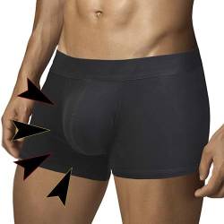 ARIUS Frontgefüllte Boxershorts unterwäsche, um Volumen und Größe der männlichen Attribute zu erhöhen und eine abgerundete Form zu geben - Push Up und Füllung (L) von ARIUS