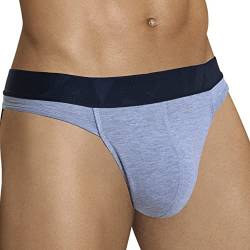 ARIUS Herren Baumwoll-Tanga Sexy Grau - Männliche Tanga - String Herren - Tanga Garn Männer Sinnlich - g-String Herren (L) von ARIUS