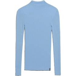 ARMEDANGELS ALAANIA - Damen XS Iceberg Blue Strick Pullover Mock-Ausschnitt Fitted von ARMEDANGELS