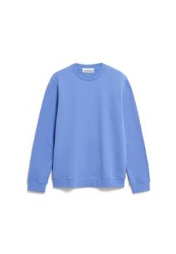 ARMEDANGELS BAARO Comfort - Herren M Blue Bloom Sweat Shirts, Sweatshirts Rundhalsausschnitt Regular Fit von ARMEDANGELS
