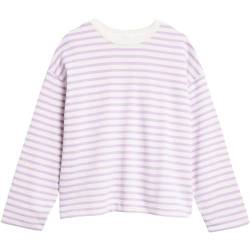 ARMEDANGELS Damen Frankaa Maarlen Stripe Pullover, Lavender Light-undyed, M von ARMEDANGELS