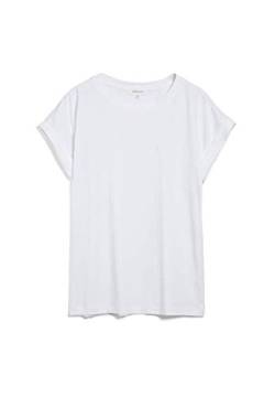 ARMEDANGELS IDAARA - Damen L White Shirts T-Shirt Rundhalsausschnitt Loose Fit von ARMEDANGELS