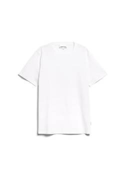 ARMEDANGELS MAARKOS - Herren L White Shirts T-Shirt Rundhalsausschnitt Relaxed Fit von ARMEDANGELS