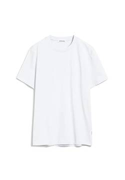 ARMEDANGELS MAARKOS - Herren S White Shirts T-Shirt Rundhalsausschnitt Relaxed Fit von ARMEDANGELS