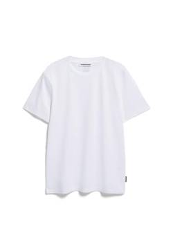 ARMEDANGELS MAARKOS MERC Premium - Herren S White Shirts T-Shirt Rundhalsausschnitt Relaxed Fit von ARMEDANGELS