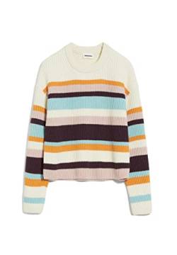 ARMEDANGELS NAARUKO Multicolor - Damen Strick Pullover Oversized Fit aus Bio-Woll Mix L Oatmilk Strick Pullover Rundhals Oversize von ARMEDANGELS