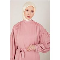 ARMİNE Maxikleid Armine-Manschetten-Plissee-Abendkleid – moderne und elegante Hijab-Mod von ARMİNE