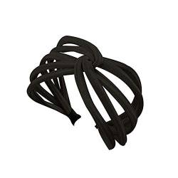 Kreuze Knoten Haarband Stirnband Haarschmuck Haar organisieren Twist Stirnband Schleife Knoten Cross Tie Haarband Hoop (schwarz) von AROYEL