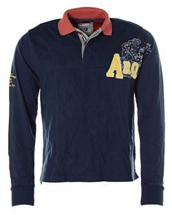 ARQUEONAUTAS Herren Poloshirt Polo Sweatshirt Langarm Blau M von ARQUEONAUTAS