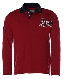 ARQUEONAUTAS Herren Poloshirt Polo Sweatshirt Langarm Rot M von ARQUEONAUTAS