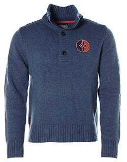 ARQUEONAUTAS Strick Troyer Pullover Wolle Denim1 M von ARQUEONAUTAS